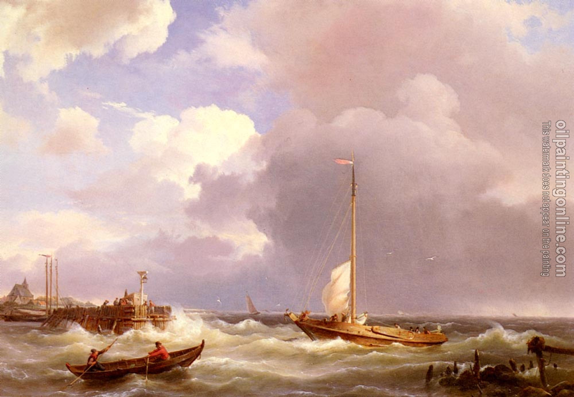 Johannes Hermanus Koekkoek - Returning To The Sound